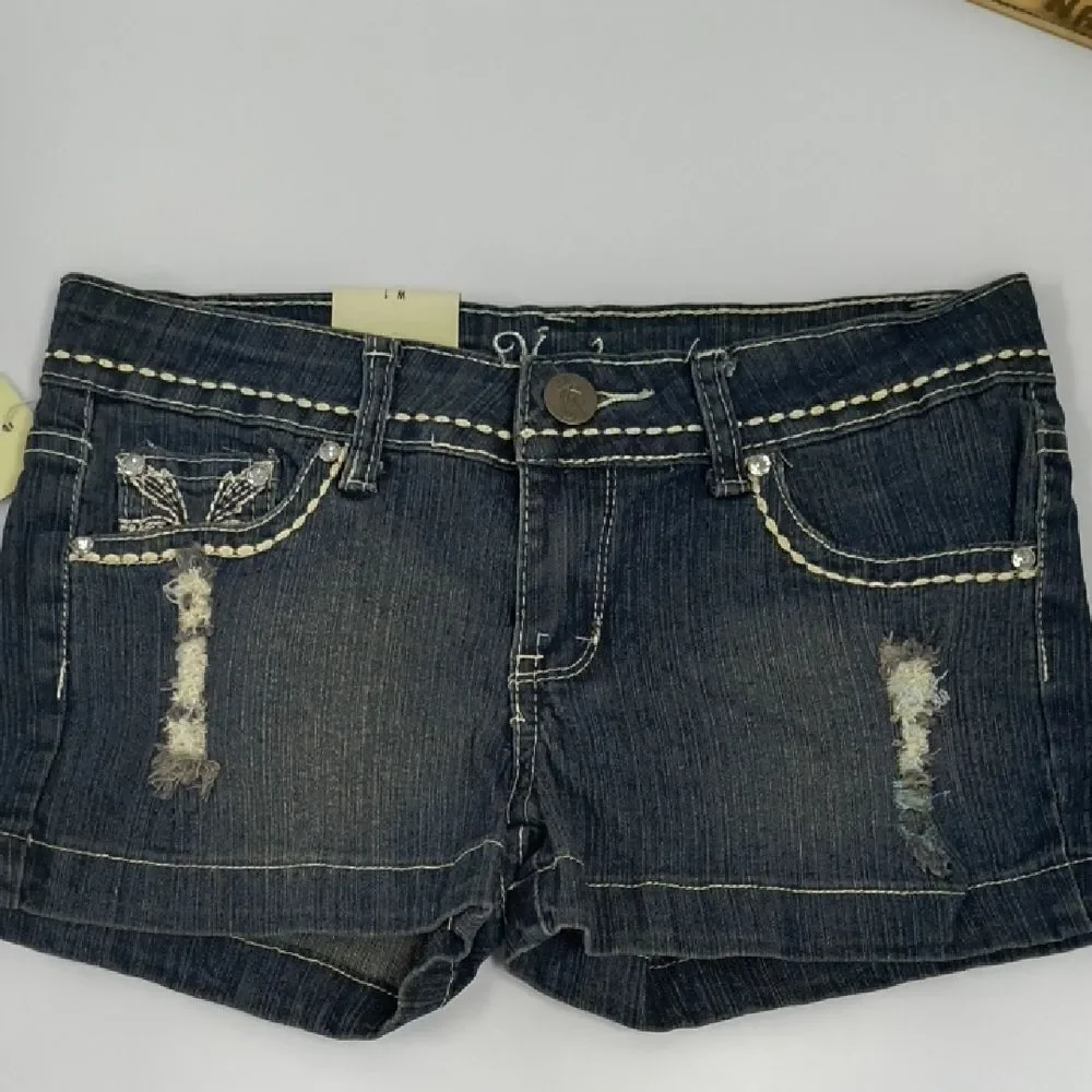 Women's Blue Denim Shorts